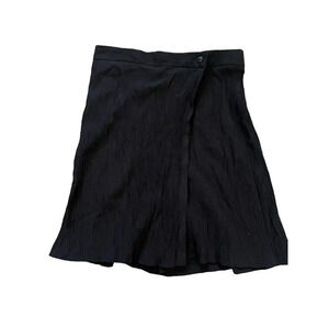 Vintage 90’s Crepe Skort Women’s Size 14 Pleated Y2K Plisse Elastic Waist